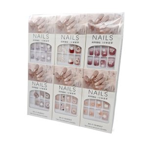 Uñas postizas varios diseños c/u