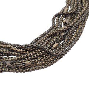 Cadena color bronce viejo x 12 unidades