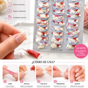 Set uñas x24 uni