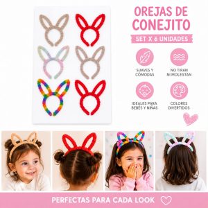 Tiara peluche x5un
