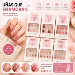 Uñas postizas diseños surtidos
