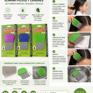 Peine fino para sacar piojos