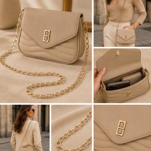 Cartera beige