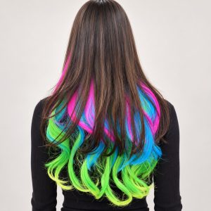Cortina de pelo fantasía multicolor